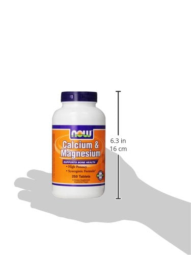 NOW Cal-Mag 500/250mg,250 Tablets Supplement NOW Foods 