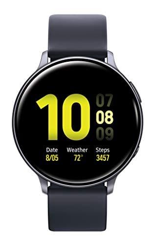 Samsung Galaxy Watch Active2 W/ Enhanced Sleep Tracking Analysis, Auto Workout Tracking, and Pace Coaching (44mm, GPS, Bluetooth), Aqua Black - US Version with Warranty Wireless Samsung 