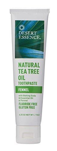 Desert Essence Natural Tea Tree Oil Fennel Toothpaste - 6.25 oz Toothpaste Desert Essence 