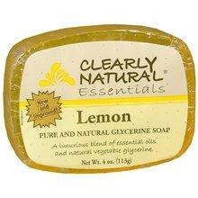 Clearly Natural Glycerine Soap Bar Lemon - 4 Oz, 4 pack (image may vary) Natural Soap Clearly Natural 