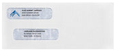 500#8 Gummed Double Window Security Check Envelopes - Designed for QuickBooks Checks - Computer Printed Checks - Gummed Flap - 3 5/8 X 8 11/16 Office Product Blue Summit Supplies 