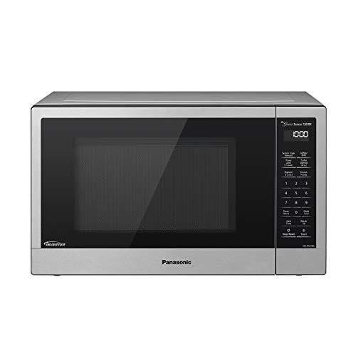 Panasonic Compact Microwave Oven with 1200 Watts of Cooking Power, Sensor Cooking, Popcorn Button, Quick 30sec and Turbo Defrost - NN-SN67KS - 1.2 Cubic Foot (Stainless Steel / Silver) Kitchen Panasonic 