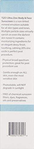 TIZO Ultra Zinc Body & Face Sunscreen Non-Tinted SPF 40 Broad Spectrum, 3.5 Ounce Sun Care Tizo 