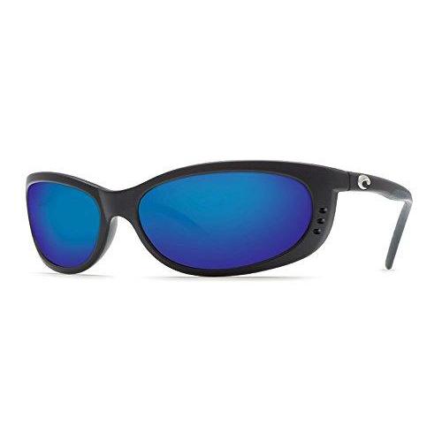 Costa del Mar Unisex-Adult Fathom FA 11 OBMP Polarized Iridium Oval Sunglasses, Matte black, 60.5 mm Sunglasses Costa Del Mar 