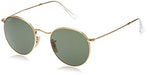 Ray-Ban RB3447 Round Metal Sunglasses, Gold/Green, 53 mm Shoes Ray-Ban 