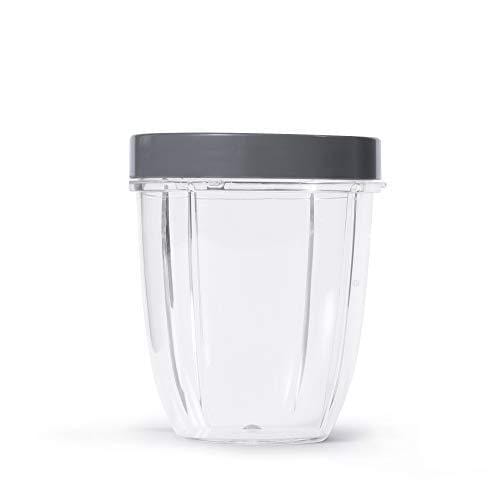NutriBullet 18 Ounce Short Cup with Standard Lip Ring, Clear/Gray Kitchen NutriBullet 