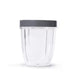 NutriBullet 18 Ounce Short Cup with Standard Lip Ring, Clear/Gray Kitchen NutriBullet 