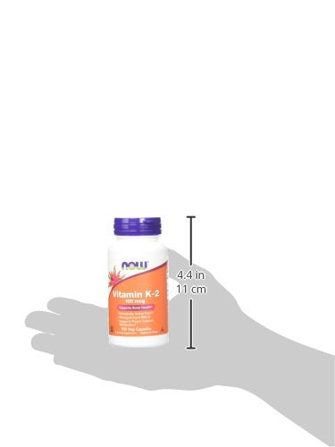 NOW Vitamin K-2 100 mcg,100 Veg Capsules Supplement NOW Foods 