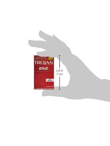 Trojan ENZ Non-Lubricated Condoms, 12 Count Condom Trojan 
