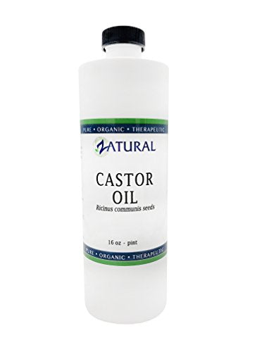 Organic Castor Oil-Ricinus Communis-100% Pure, Clean, Naked Castor Oil, (16 Ounce) Supplement Zatural 
