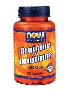 Arginine Ornithine Now Foods 100 Caps Supplement NOW Foods 