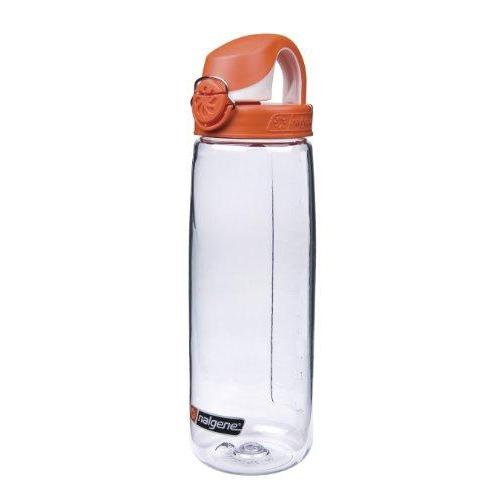 Nalgene Tritan On The Fly Water Bottle, Clear with Orange/White, 24Oz Sport & Recreation Nalgene 