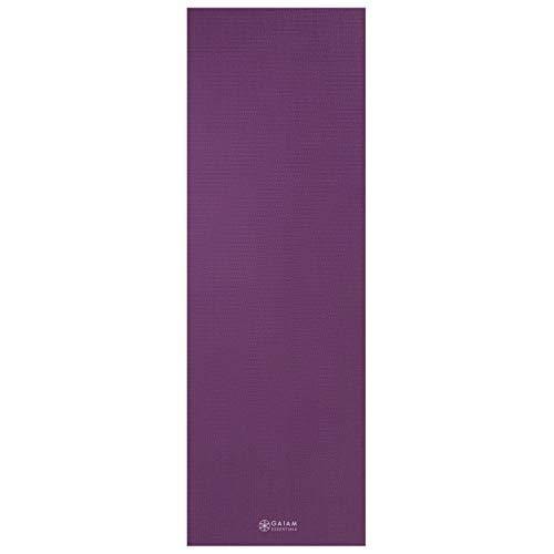 Gaiam Essentials Premium Yoga Mat with Yoga Mat Carrier Sling (72L x 24W  x 1/4 Inch Thick)
