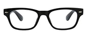Peepers by PeeperSpecs Clark Square Reading Glasses, Black-Focus Blue Light Filtering Lenses, 49 mm + 2 Shoes Peepers by PeeperSpecs 