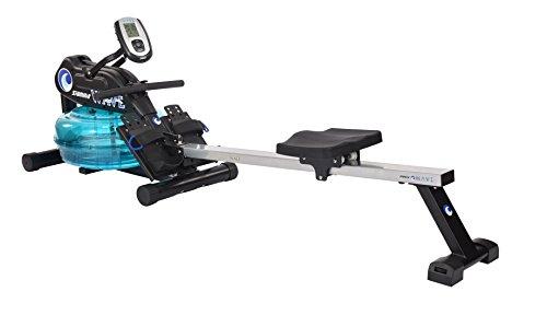 Stamina 'New and Improved' Elite WAVE Water Rower - Rowing Machine 1450 w/Heart Rate Sensor for Customized Workouts Sport & Recreation Stamina 