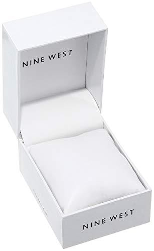 Nine West Women's Gold-Tone and Black Strap Watch, NW/2346GPBK Watch NINE WEST 