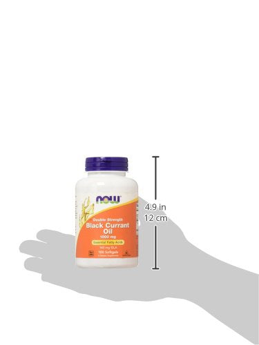 Now Foods Double Strength Black Currant Oil Dietary Supplement, 1000 mg, 100 Softgels Supplement NOW Foods 