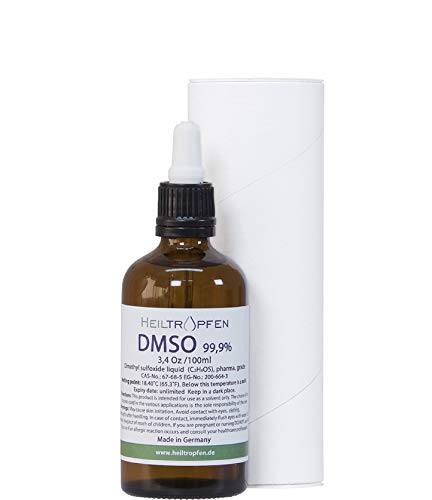 DMSO - Dimethyl sulfoxide liquid (3.4 Oz - 100ml), Pharmaceutical grade, High purity, Heiltropfen Supplement Heiltropfen 