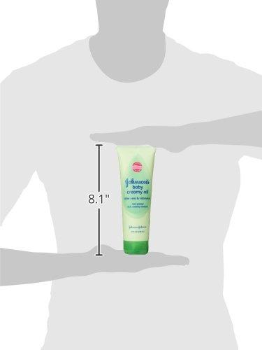 Johnson's Baby Creamy Oil - Aloe Vera & Vitamin E - 8 oz Bath, Lotion & Wipes Johnson's 