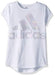 adidas Girls' Big Short Sleeve Scoop Neck Tee T-Shirt, White BOS Foil Rainbow, M Apparel adidas 