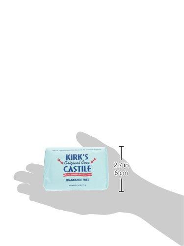 Kirk's Coco Castile Soap, Fragrance Free (5 Pack) Natural Soap Kirk's 