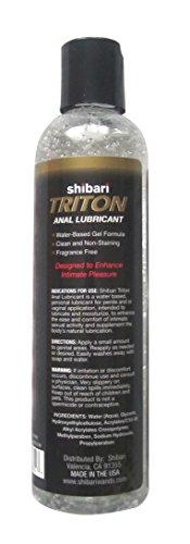 Shibari Triton Anal Lubricant, Premium Water-Based Gel Formula, Quality Anal Lube, 8 Fluid Ounces Lubricant SHIBARI 