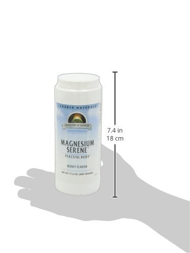 Source Naturals Serene Science Magnesium Serene Berry Flavored, Peaceful Body, 17.6 Ounces Supplement Source Naturals 