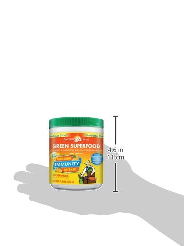 Amazing Grass Green Superfood Immunity Organic Powder with Wheat Grass and Greens, Flavor: Tangerine, 30 Servings Supplement Amazing Grass 
