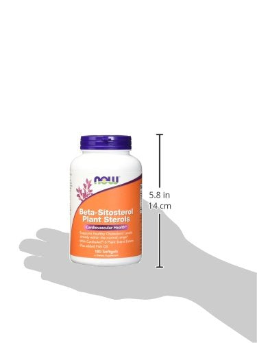 NOW Beta-Sitosterol Plant Sterols,180 Softgels Supplement NOW Foods 