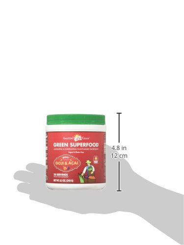 Amazing Grass Green Superfood Organic Powder with Wheat Grass and Greens, Flavor: Berry, 30 Servings Supplement Amazing Grass 