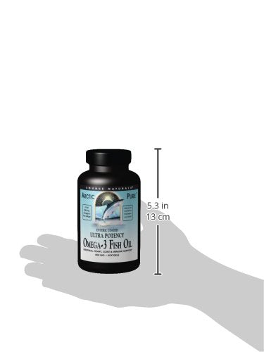 Source Naturals ArcticPure Omega-3 Fish Oil Ultra Potency 850mg Enteric Coated EPA/DHA for a Healthy Heart, Joints and Immune System - Molecularly Distilled for Pharmaceutical Quality - 120 Softgels Supplement Source Naturals 