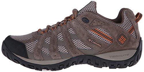 Columbia Men's Redmond Trail Shoe, Pebble/Dark Ginger, 11.5 M US Men's Hiking Shoes Columbia 