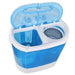 SUPER DEAL Portable Compact Washing Machine, Mini Twin Tub Washing Machine w/Washer&Spinner, Gravity Drain Pump and Drain Hose Major Appliances SUPER DEAL 