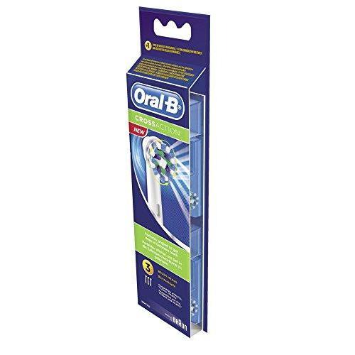 Oral-B Cross Action Electric Toothbrush Replacement Brush Heads Refill, 3 Count Brush Head Oral B 