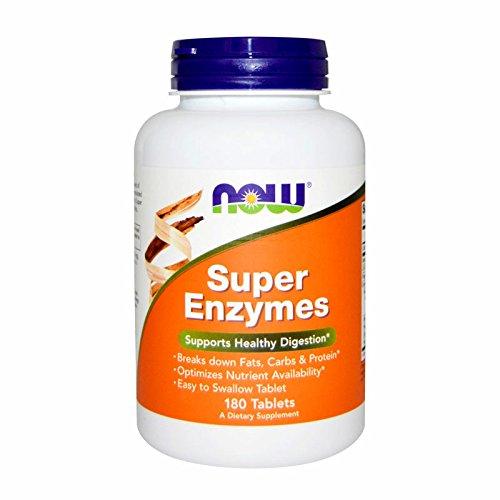 NOW Super Enzymes,180 Tablets Supplement NOW Foods 