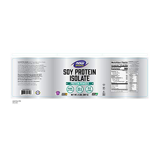 NOW Sports Soy Protein Isolate, Unflavored, 2-Pounds Supplement Now Sports 