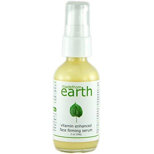 Vitamin Enhanced Face Firming Serum with organic nutrients of CoQ10, DMAE, and Vitamins A, B, C and E. Skin Care Made from Earth 