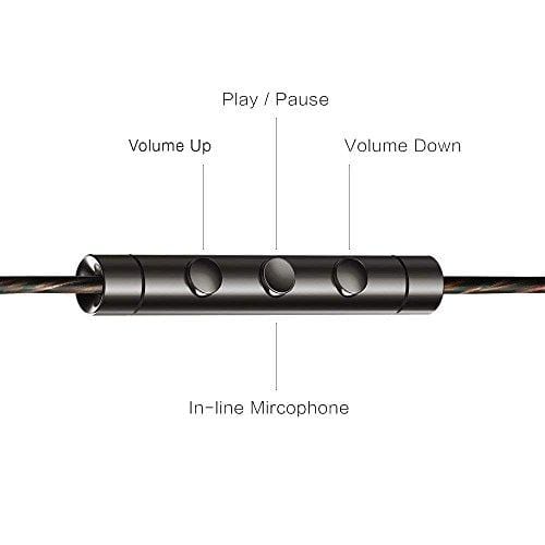 1MORE Quad Driver in-Ear Earphones Hi-Res High Fidelity Headphones Warm Bass, Spacious Reproduction, High Resolution, Mic in-Line Remote Smartphones/PC/Tablet - Silver/Gray Electronics 1MORE 