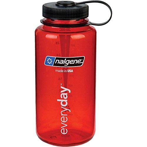 Nalgene Tritan Wide Mouth BPA-Free Water Bottle, Lollipop Red, 32 oz Sport & Recreation Nalgene 