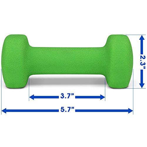 3 lbs Dumbbells Neoprene with Non Slip Grip – Great for Total Body Workout – Total Weight: 6 lbs (Set of 2) Sport & Recreation Yes4All 