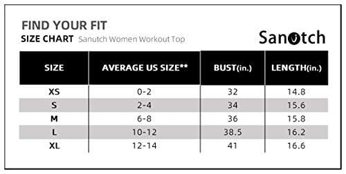 Sanutch Crop Workout Tops Cropped Athletic Top Workout Clothes Dance Sport Crop Top Workout Crop Tank for Women Black, Medium Apparel Sanutch 