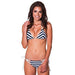 RELLECIGA Womens Triangle Bikini Set Swimsuit For Women Navy Blue Large Women's Swimwear RELLECIGA 