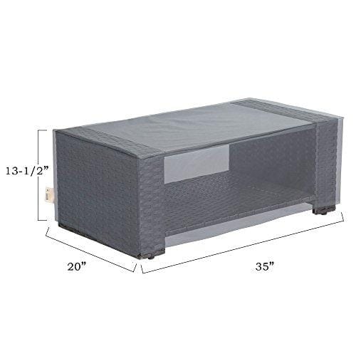 Baner Garden N87 4-Piece Outdoor Veranda Patio Garden Furniture Cover Set with Durable and Water Resistant Fabric (Grey) Lawn & Patio Baner Garden 