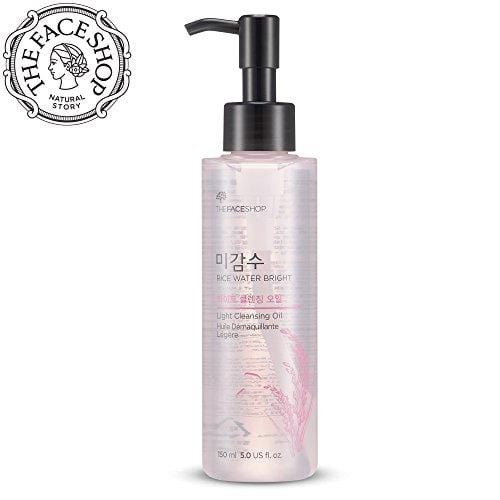 The Face Shop Facial Cleanser, Natural Rice Water Light Cleansing Oil Moisturizer for Dry or Oily Skin - 150 mL /5 Oz Skin Care THEFACESHOP 