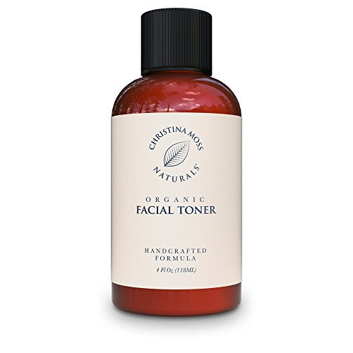 Facial Toner - Face Toner Made With Organic & Natural Ingredients - Skin Clearing, Refines, Tightens Pores, Hydrates, Restores pH. No Harmful Chemicals or GMOs. Christina Moss Naturals 4oz Unscented Skin Care Christina Moss Naturals 