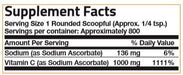 Bronson Vitamin C Non-Acidic Sodium Ascorbate Powder, Non-GMO,1 Kilo (2.2 lbs, 35.3 Ounces) Supplement Bronson 