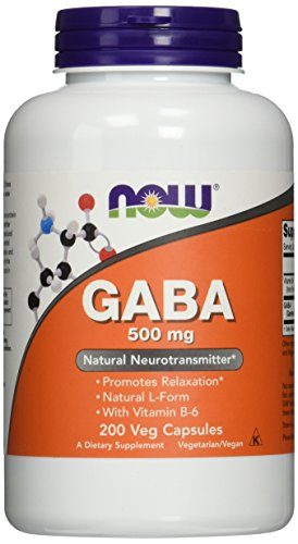 NOW GABA 500 mg,200 Veg Capsules Supplement NOW Foods 