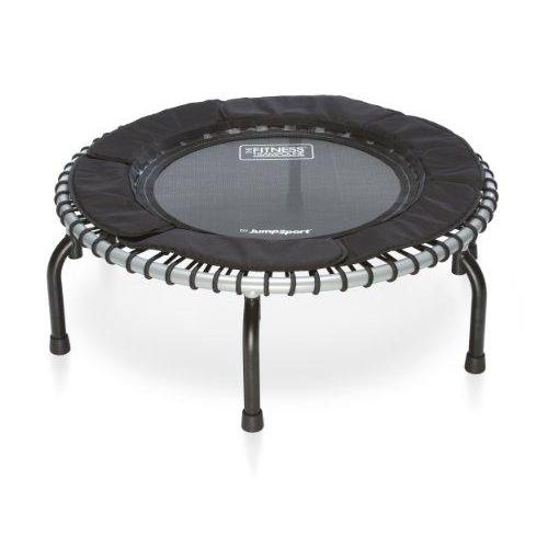 JumpSport Fitness Trampoline Model 370 — Top Rated for Quality and Durability — Quietest Most Stable Bounce — No-Tip Arched Legs— 4 Music Workout Videos Included Fitness Trampoline JumpSport 