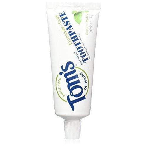Tom's of Maine Travel Natural Toothpaste, Fresh Mint, 3 Ounce Toothpaste Tom's of Maine 