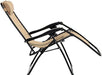 AmazonBasics Outdoor Zero Gravity Lounge Folding Chair, Beige Furniture AmazonBasics 